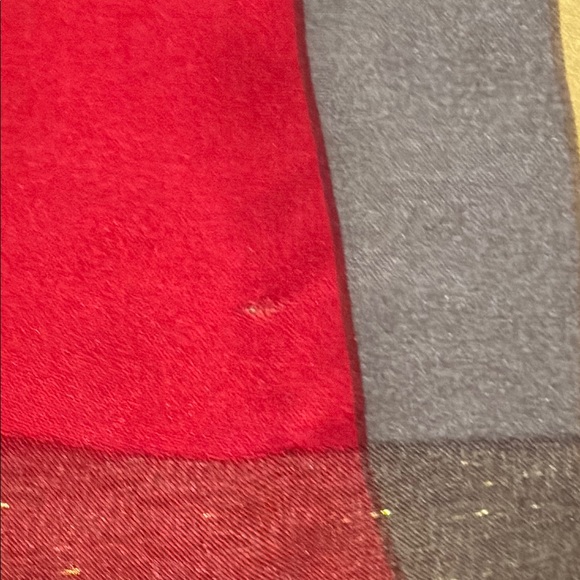 Vintage Multicolor Checkered Scarf - Picture 2 of 3